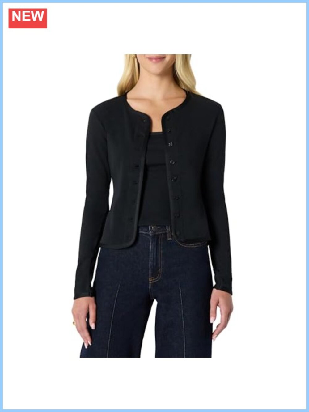 Slim-Fit Ribbed Cardigan & Cami Set with Removable Straps
